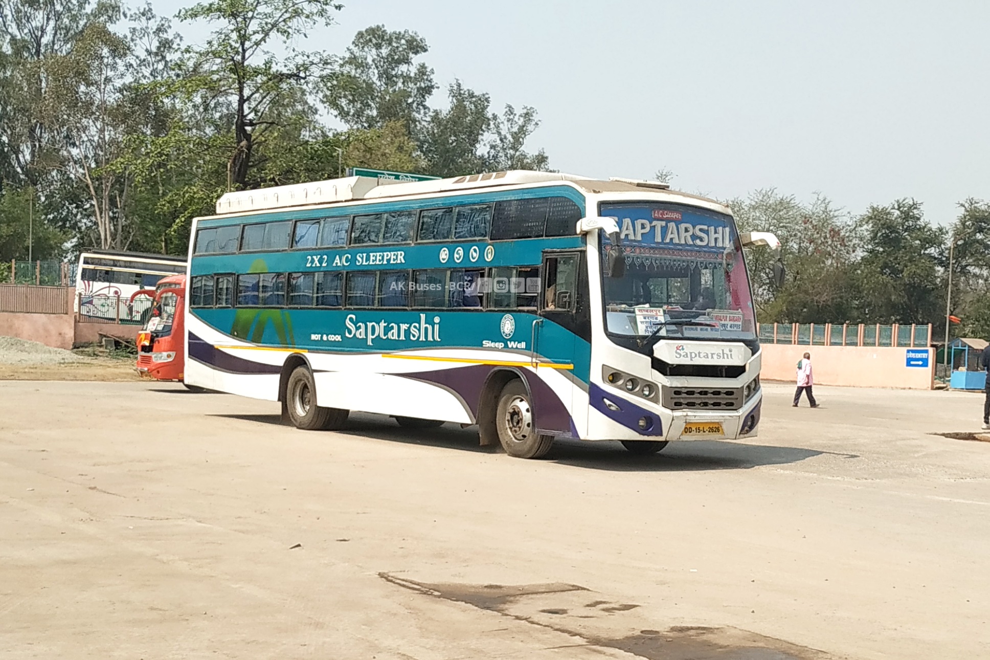 shaptarshi roadways raipur to sambalpur bus