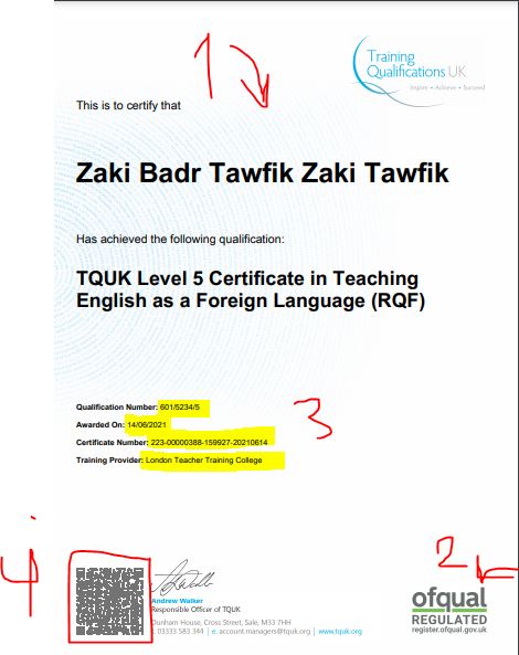 How to verify a TEFL certificate