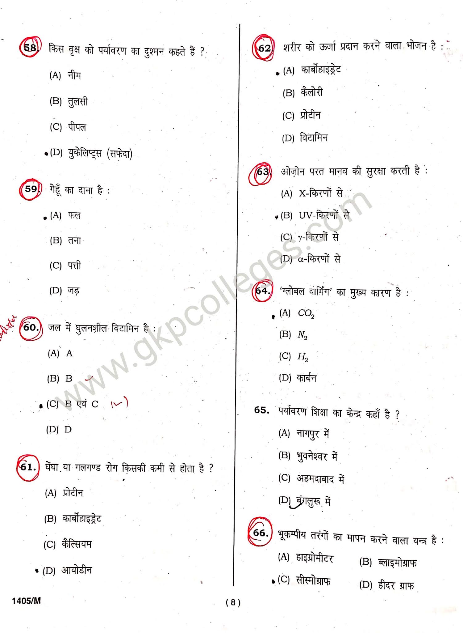 DDU Rashtra Gaurav Previous Year Question Paper 2018