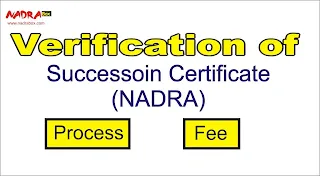 Succession Certificate NADRA Verification