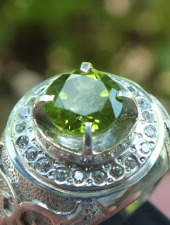peridot ring perak