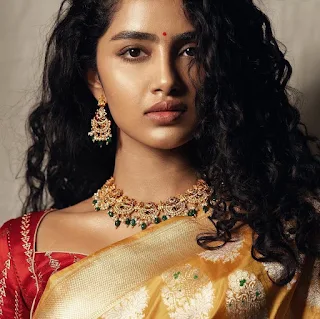 Anupama Parameswaran Looks in Traditional Saree Photoshoot