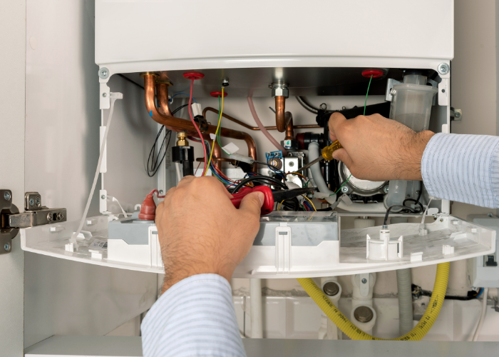 gas hot water system repair
