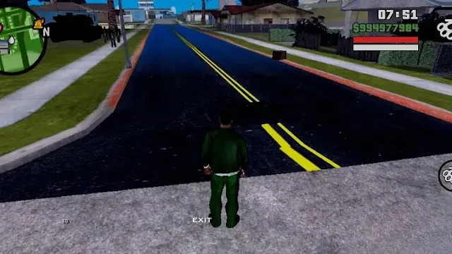 GTA San Andreas Realistic Black Roads Mod For Android