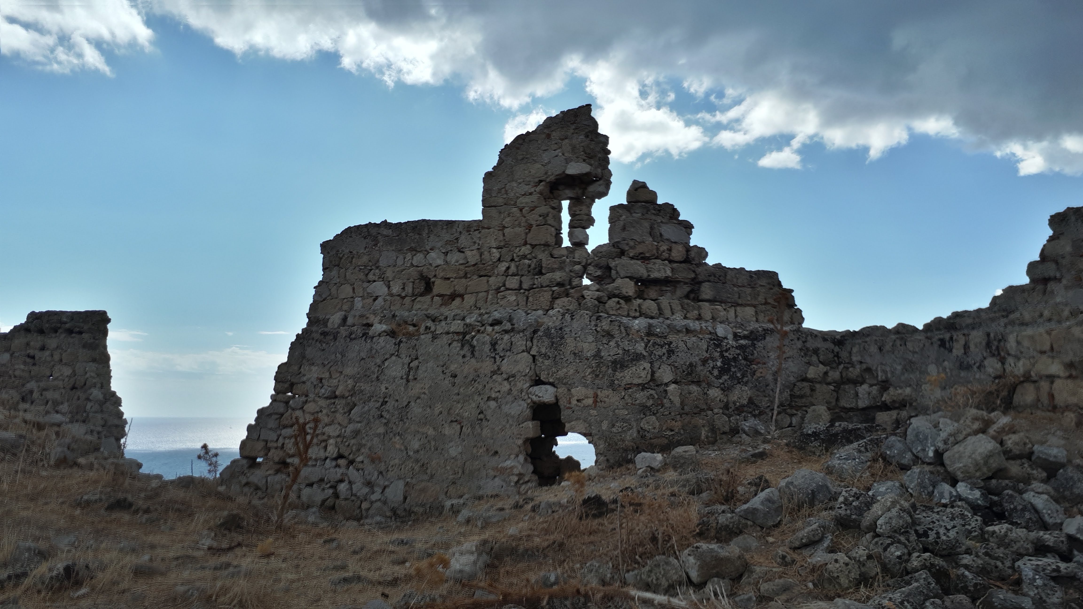 Remains of a castle tower