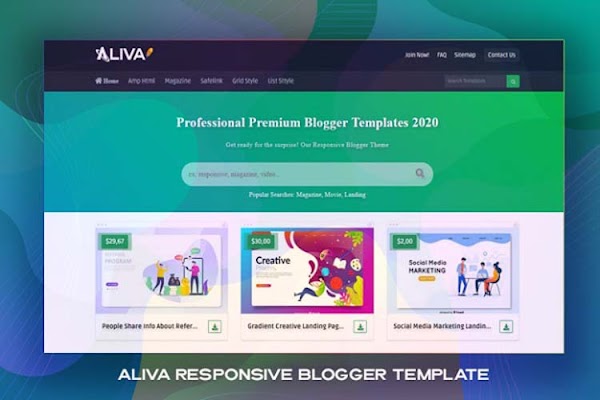  Aliva - Responsive Blogger Template