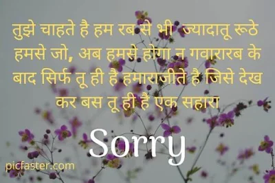 Latest - Sorry Shayari Image In Hindi | Photo Download [2020]