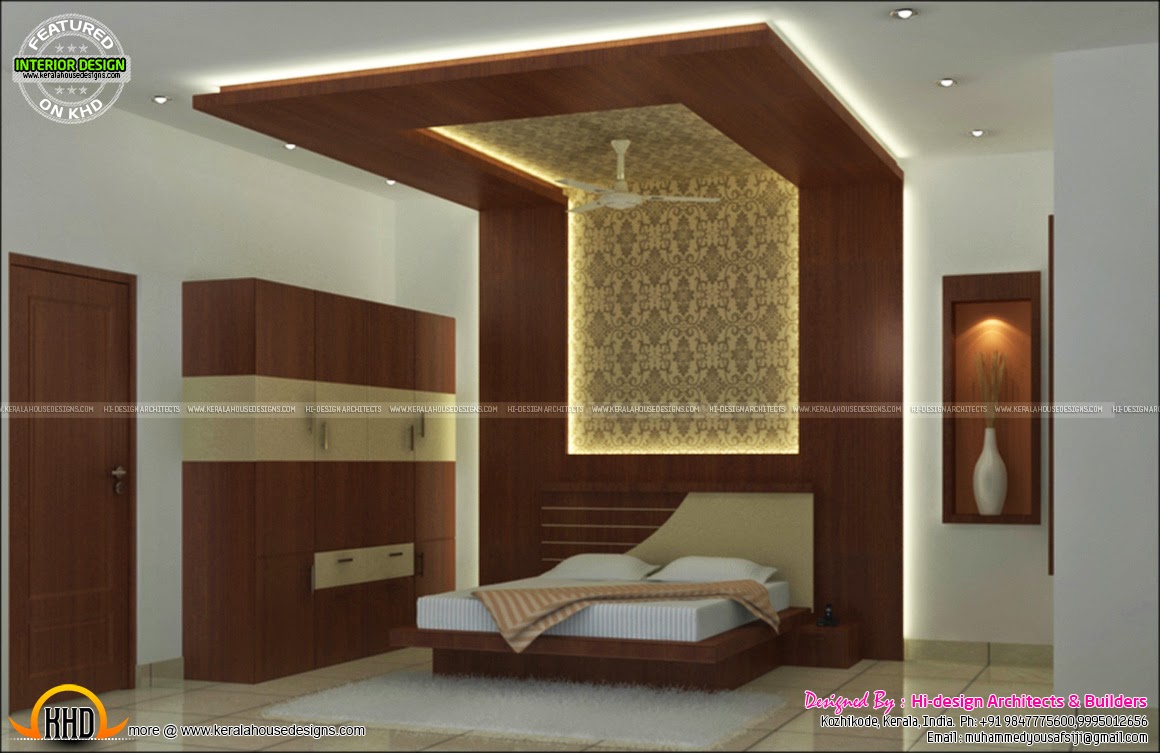 Interior : Bed room, living room, dining, kitchen - Kerala 