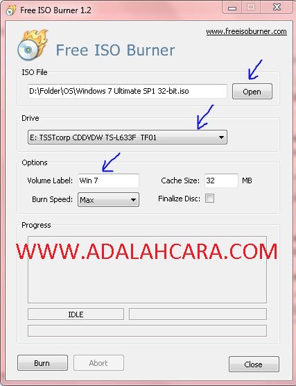 Cara Burning Windows 7 Ke CDVD