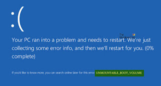 Cara memperbaiki UNMOUNTABLE_BOOT_VOLUME Windows 10 Blue Screen Error