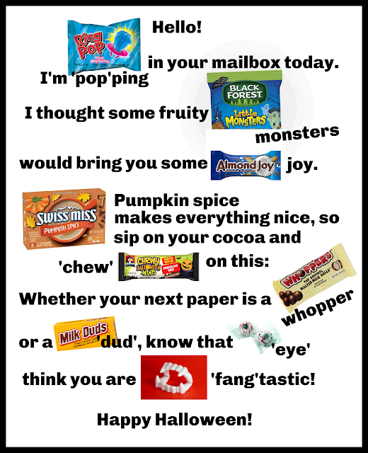 Halloween Candy Letter