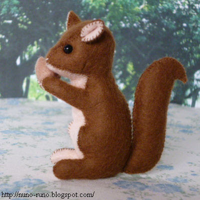 Squirrel of felt