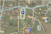 plan d'accès de la fête à Savigny l'Evescautl