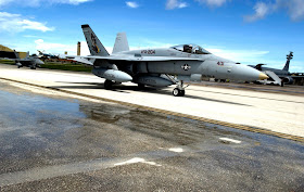 F-18 Hornet sideview.