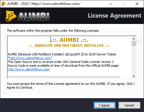 AUMBI - License
