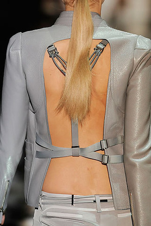 Gucci spring 2010 open back jacket, cut out jacket