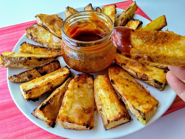 PATATAS GAJO ASADAS EN CHURRASQUERA O GRILL DE GAS LA COCINERA NOVATA RECETA COCINA POBRES LIGHT BAJO EN CALORIAS ECONOMICA BARATA