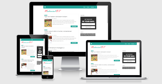 MaterialBT Material Design Responsive Blogger Template