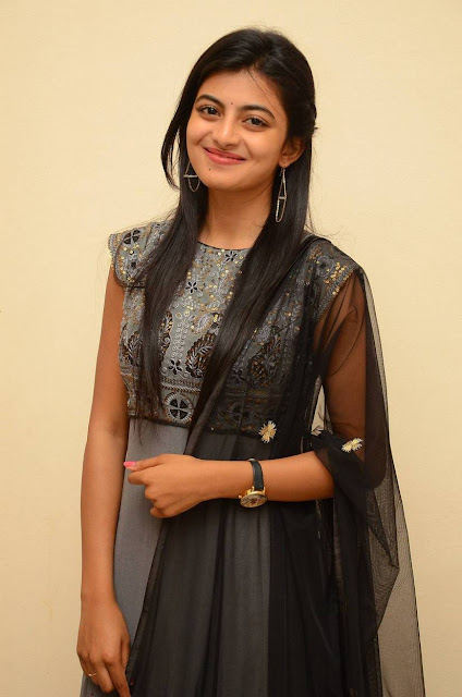 telugu actress anandi cute images in black dress