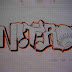 Graffiti Alphabet Sketch "NITRO" On paper