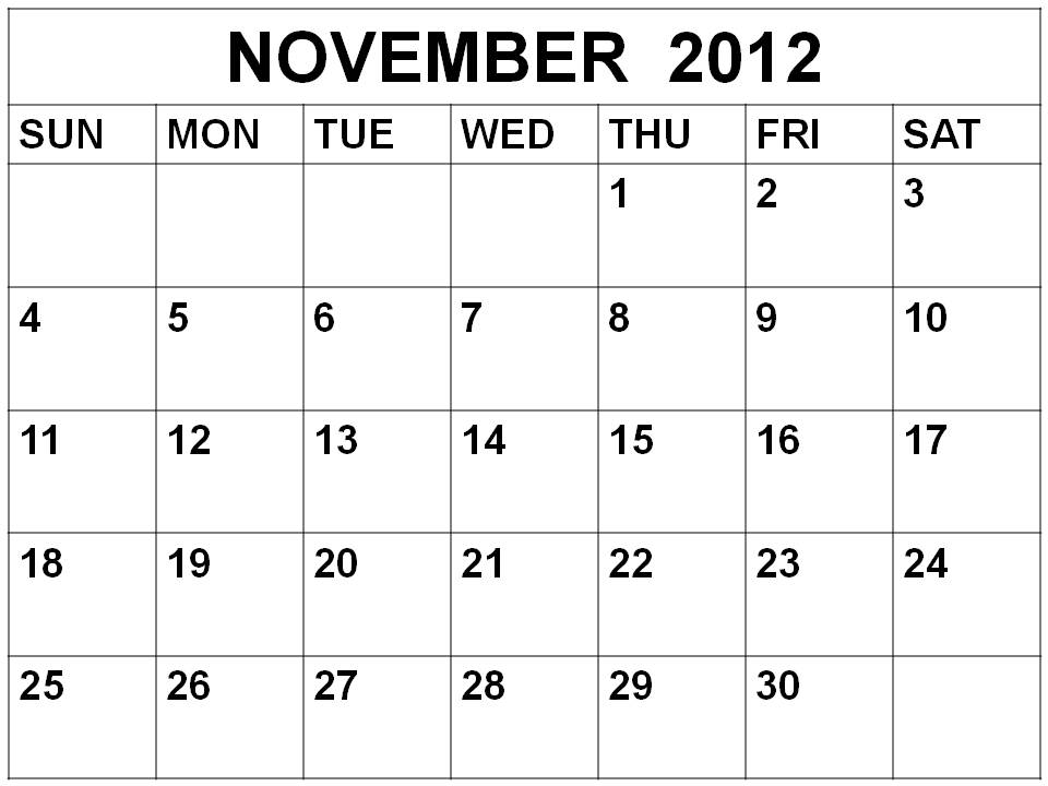 calendar 2012 with holidays. November+calendar+2012