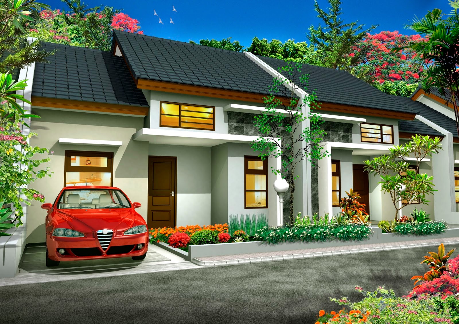  Gambar  Desain  Rumah  Sederhana  Modern  Berbagai Type  21 