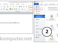 Cara Menciptakan Password Dokumen Word/Excel Di Microsoft Office 2010 Dan 2007