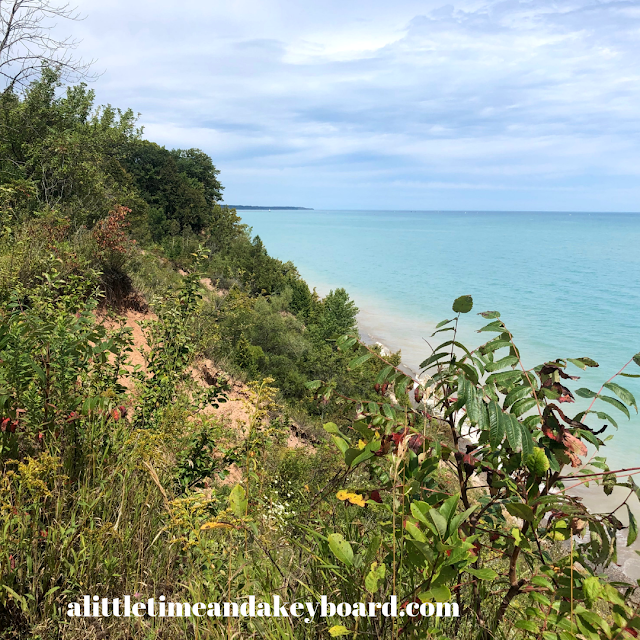 The rough and rugged edges of the bluffs are quite picturesque at Lion's Den Gorge.