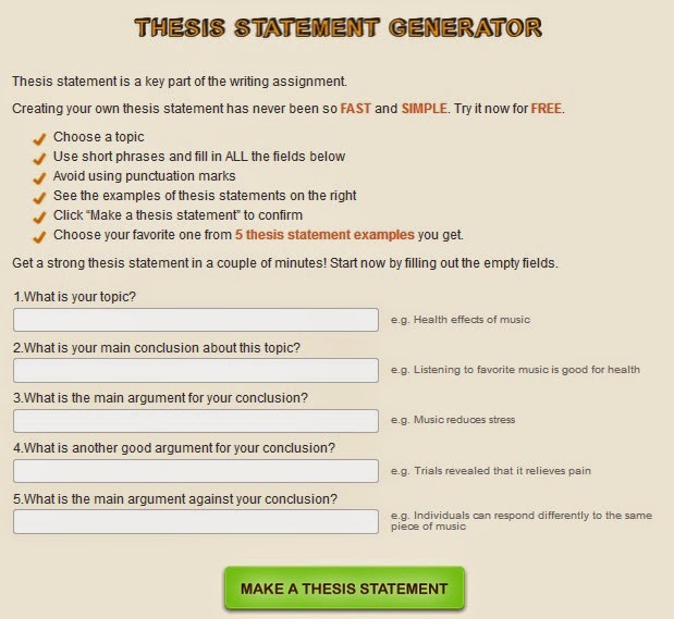 essay thesis statement generator