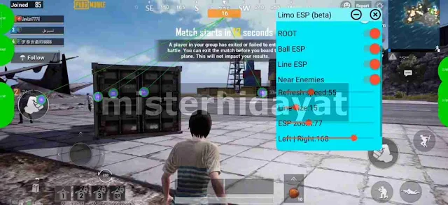 APK ESP Limo Pubg Mobile No Root & Root Support Global