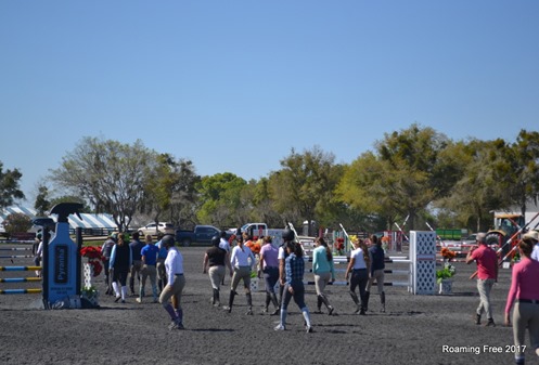 Walking the course