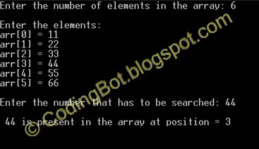 Binary Search C Code