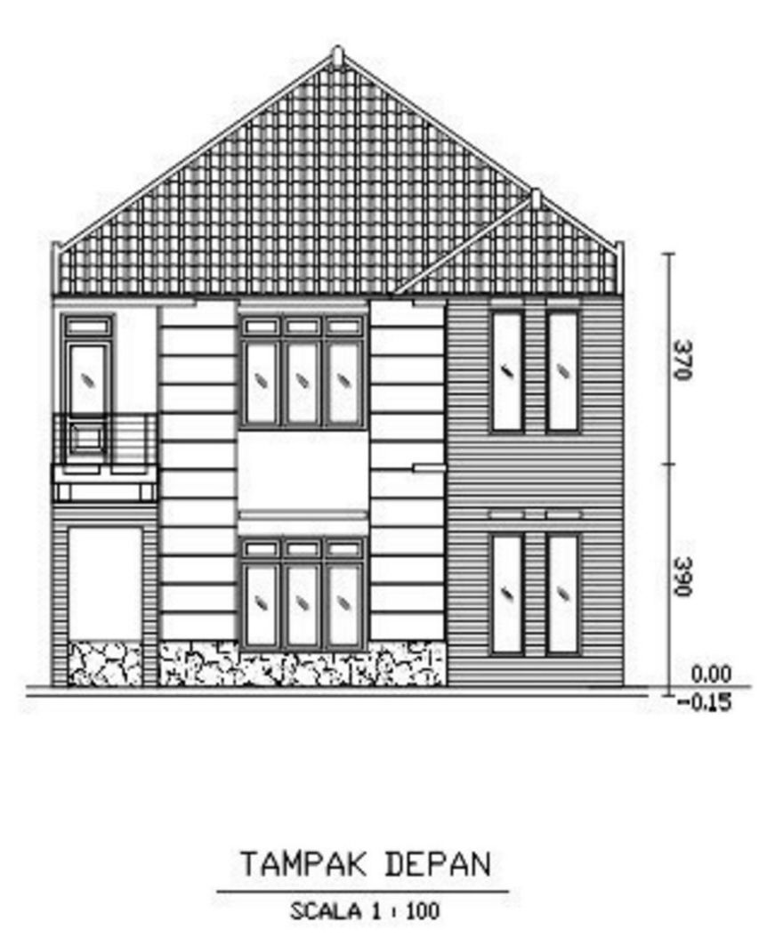 Desain Rumah Di Coreldraw Denah Rumah