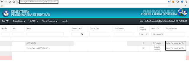 cara pengajuan NUPTK melalui website vervalptk.kemdikbud.go.id