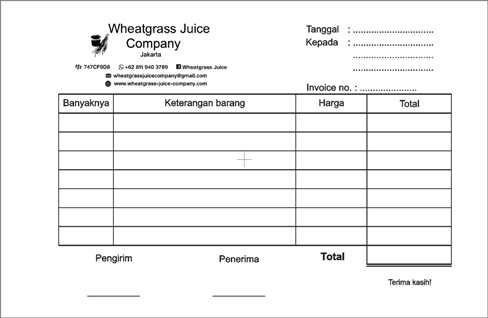 Nota Bon Faktur Kwitansi invoice ~ PERCETAKAN MURAH MALANG 