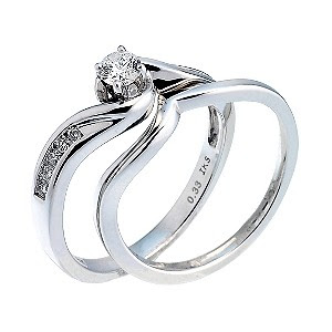 white gold wedding ring sets