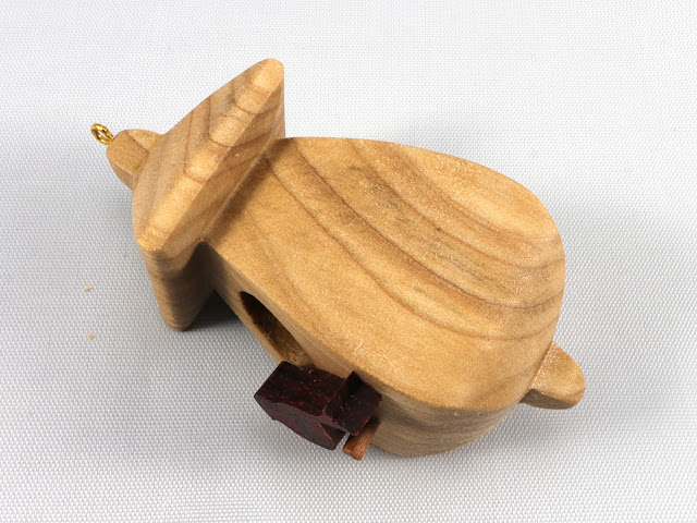 Miniature Birdhouse Ornament, Handmade from Select Grade Hardwoods and Finished with Blend Of Beeswax and Mineral Oil, Collectable