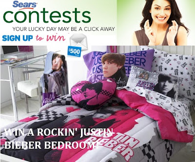 through sears win a rockin justin bieber bedroom contest so keep hurry 