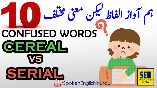 10 Commonly Confused Words Homophones with English to Urdu / Hindi Translation & Examples Full HD