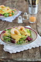  Ensalada de piña y gambas