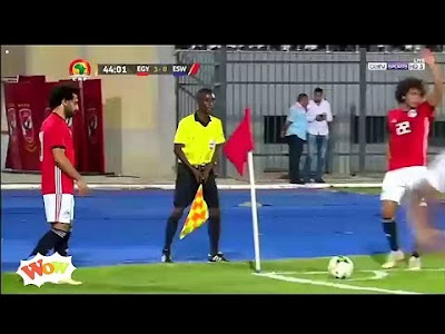 Liverpool and Egyptian star player, Mohamed Salah has scored a sensational goal for the Egyptian national team directly from a corner kick.