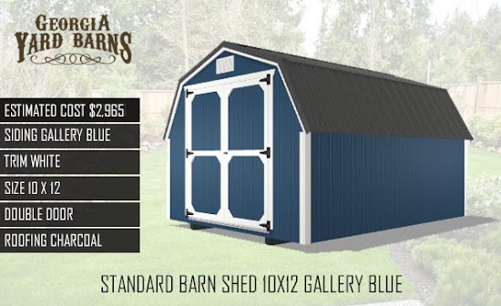 Standard Barn Shed 10 X 12 Gallery - Blue