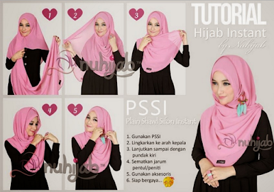 Tutorial Hijab Pashmina Sifon