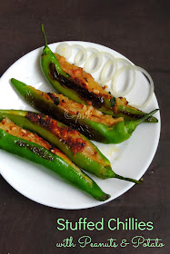 Stuffed Chillies with peanut and potato