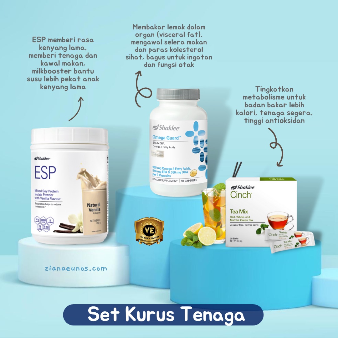 Set Kurus Shaklee lepas bersalin