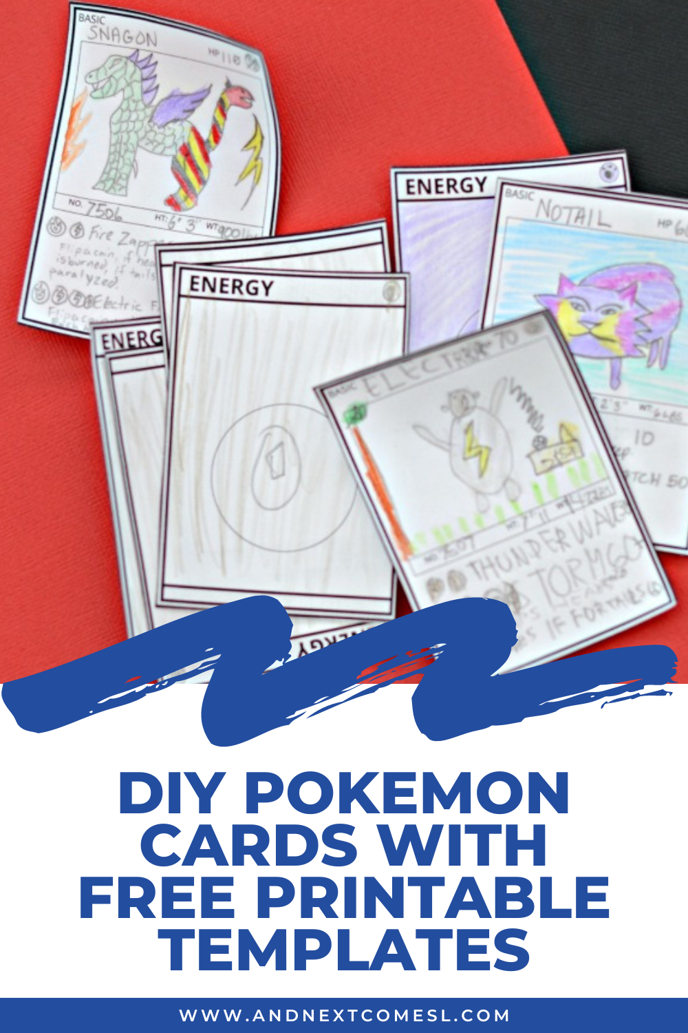 DIY Pokemon Card Templates Free Printable! | And Next Comes L -  Hyperlexia Resources