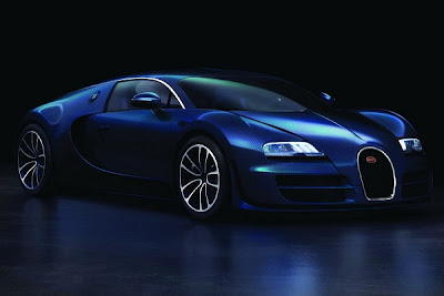 Blue Bugatti Veyron Super Sport