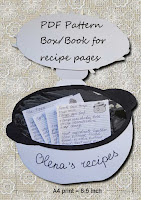 recipe book pattern