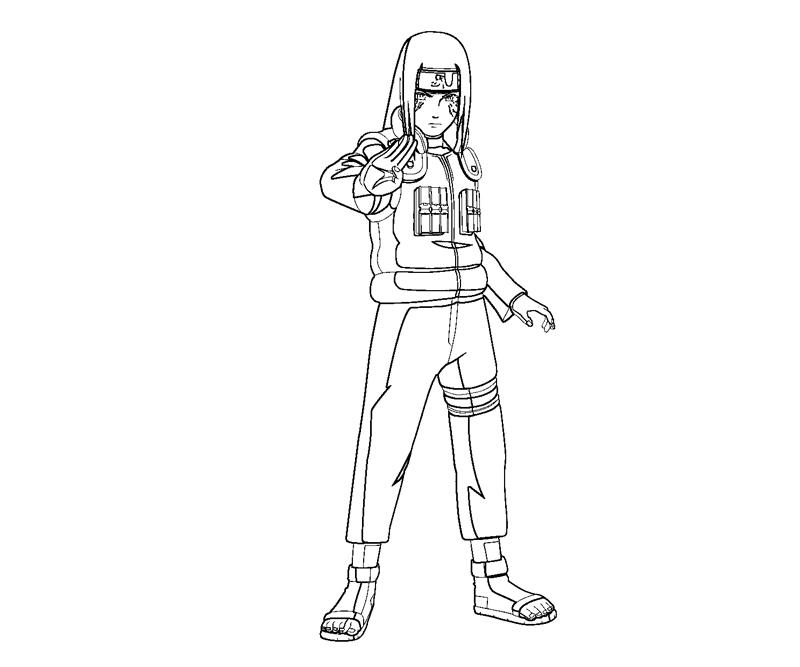 Printable Neji Hyuga 20 Coloring Page