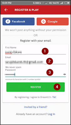 Register with your details
